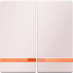 16276082 Клавиши с оранжевой линзой, Q.х, цвет: белый, с эффектом бархата Berker фото