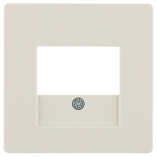 10336082 Центральная панель для розетки TAE, Q.х, цвет: белый, с эффектом бархата Berker фото