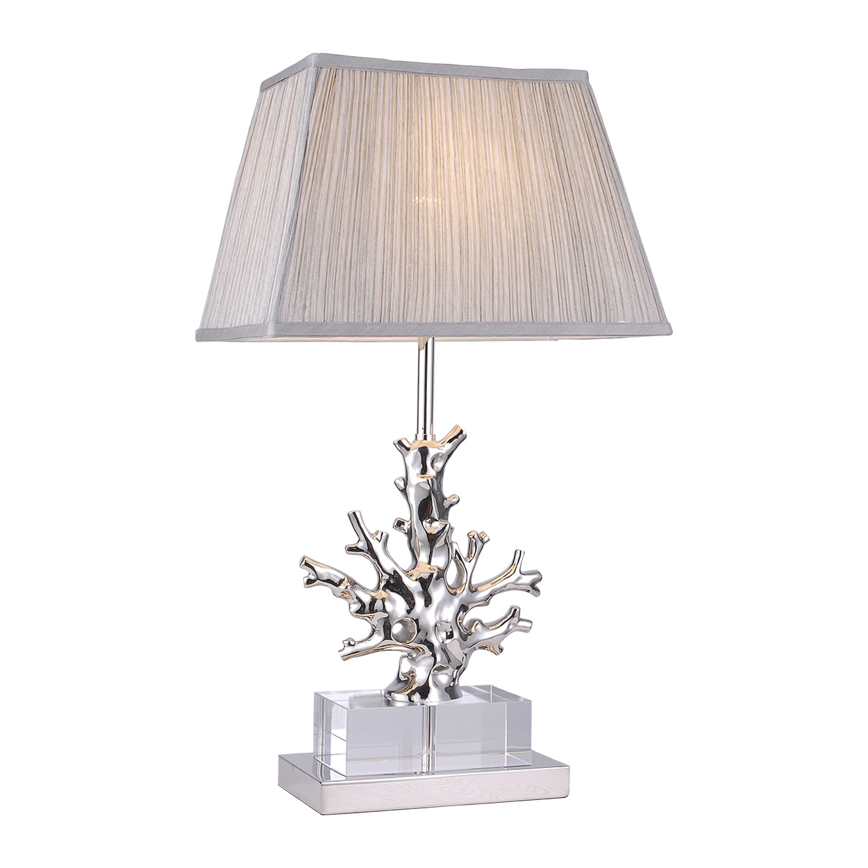 Лампа настольная "Silver coral" 70*46*86см Garda Decor K2BT-1004 фото