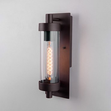 Настенный светильник уличный Pipe 35151/D коричневый Elektrostandard a063122 фото