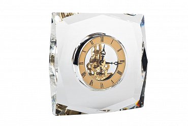 Часы настольные, 14*5*15 см. цвет золотой Garda Decor C81315 фото