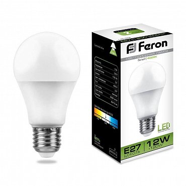 Светодиодная лампа (12W) 230V E27 4000K Feron 25487 фото