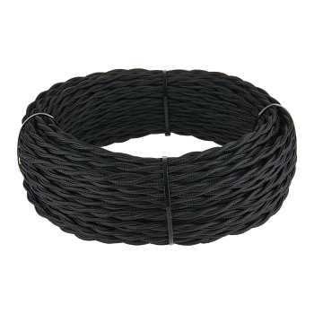 W6453508 Ретро кабель витой  3х1,5  (черный) Favorit Runda Werkel a050788 фото