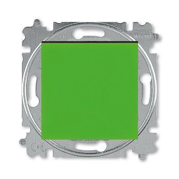 Переключатель перекрёстный одноклавишный ABB Levit зелёный / дымчатый чёрный 3559H-A07445 67W 2CHH590745A6067 фото