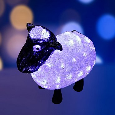Акриловая светодиодная фигура Овца 30см, 56 светодиодов, IP65, 24В, NEON-NIGHT NEON-NIGHT 513-401 фото